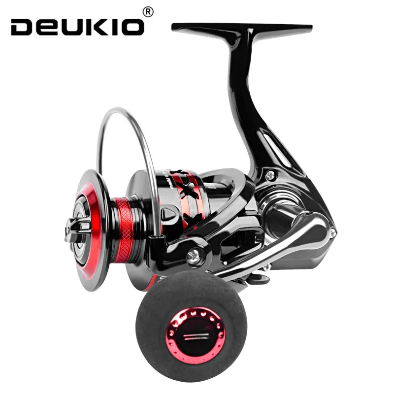Trolling Reel - DEUKIO スピニングフィッシングリール 2000-7000 メタルスプール 12KG マックスドラグ