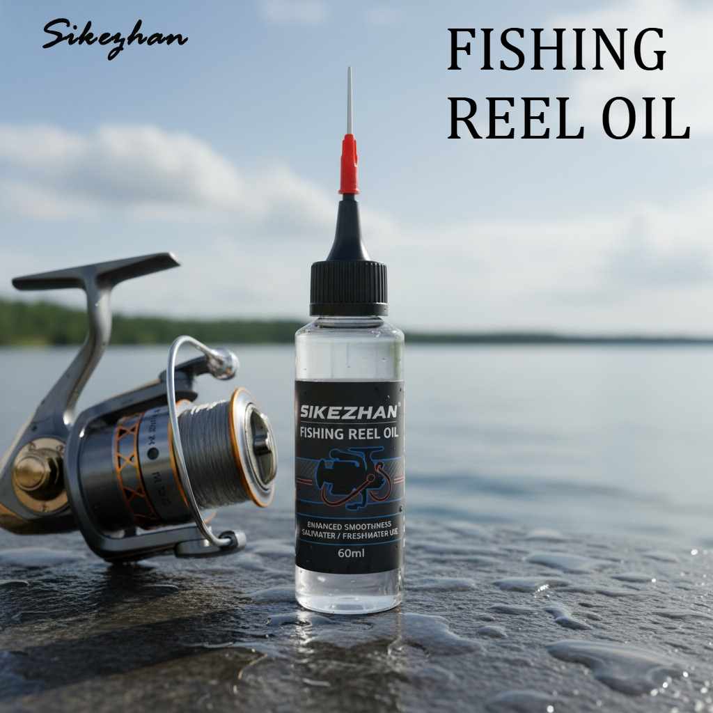 Reel Oil - 精密針付きフィッシングリールオイル – スムーズなキャスティングと腐食防止のためのリール潤滑剤、海水および淡水での使用