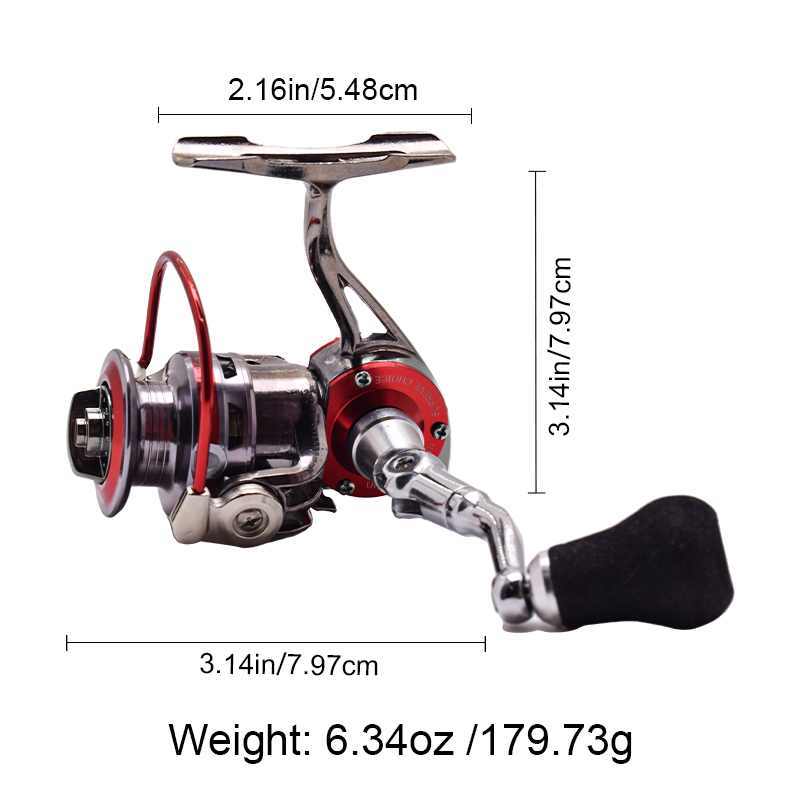 1個入り、携帯用AM150オールメタル製ミニスピニングリール - Trolling Reel のレビューと価格