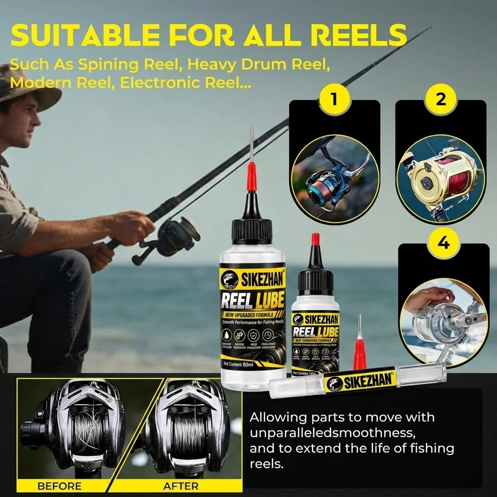釣り用リール用合成オイル潤滑剤。針先に塗布し、滑らかなベアリ - Reel Oil のレビューと価格
