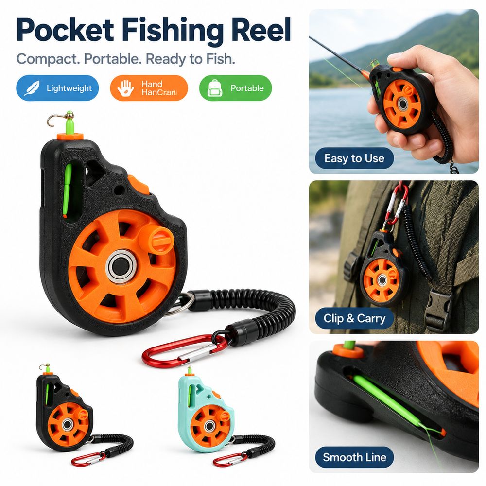 新しいハンドラインリール、ポケットサイズの釣り用リール、手持 - Fly Reel のレビューと価格